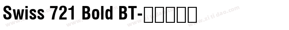 Swiss 721 Bold BT字体转换